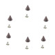 Plastic Cone Studs with Base Pin - (Pack of 100)
